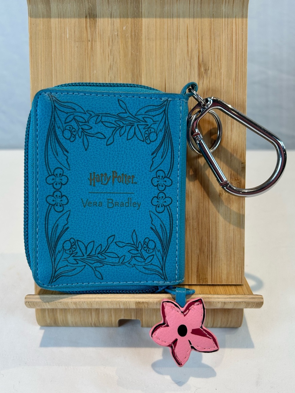 Vera Bradley x Harry Potter Herbology Book Bag Charm Wallet Coin Pouch Key Ring